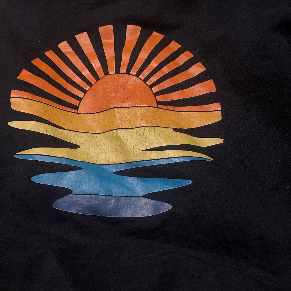 Black sunset sweater